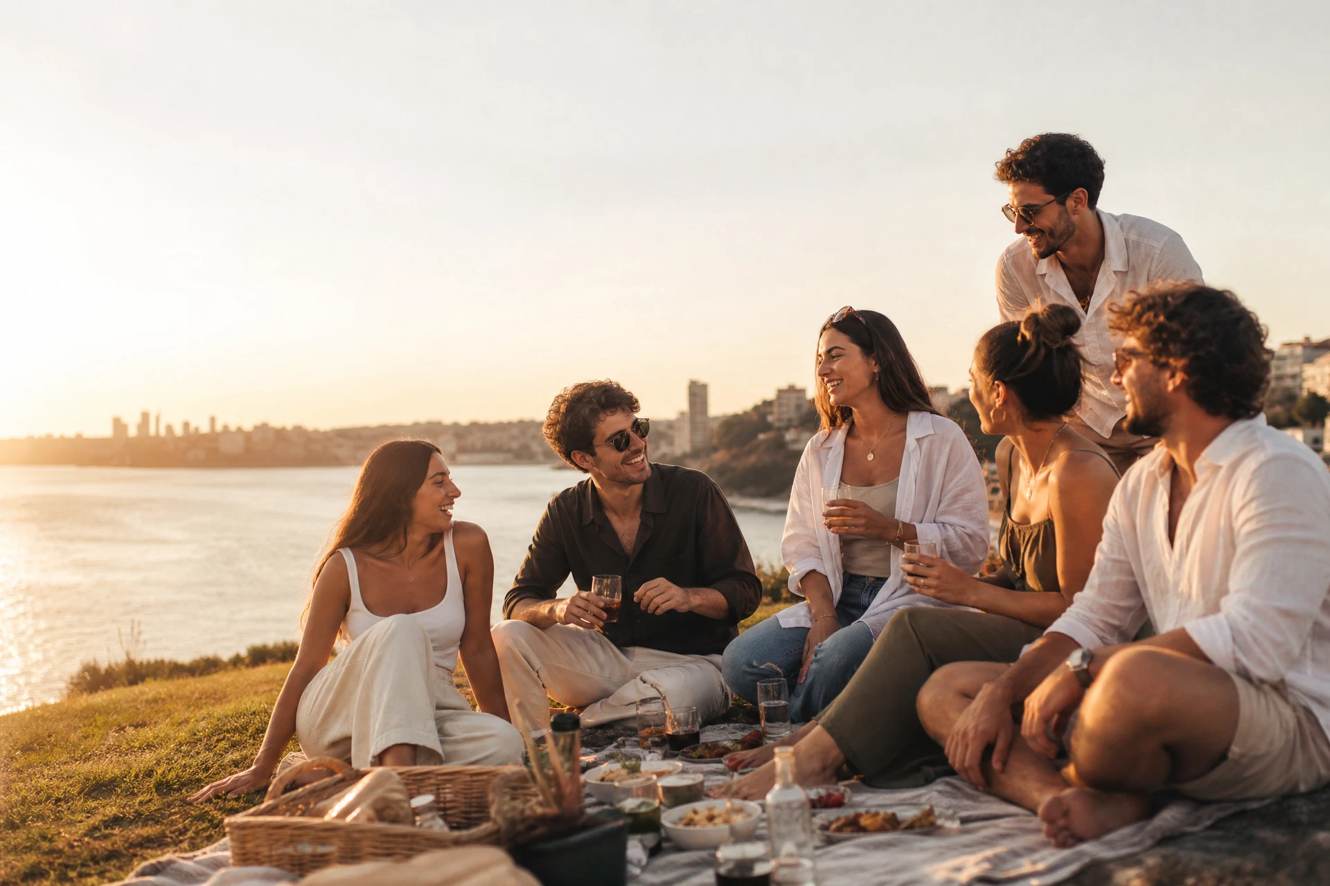 Amici italiani in Australia durante un momento insieme
